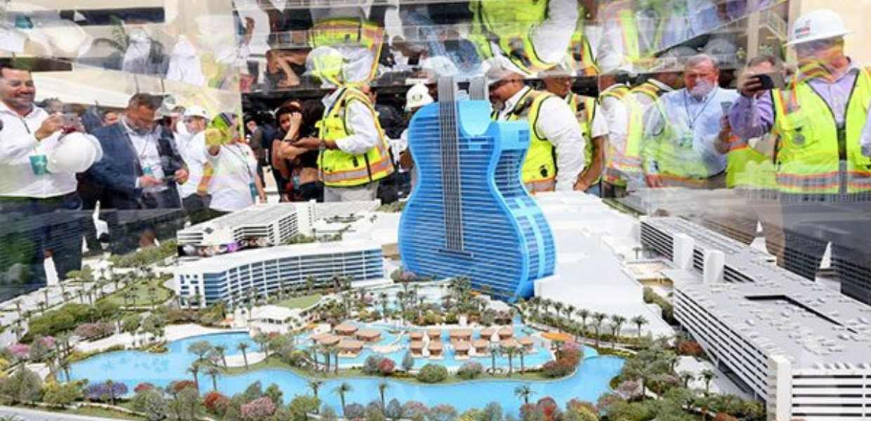 El nuevo Hard Rock Café de Miami se convertirá en el primer edificio con forma de guitarra